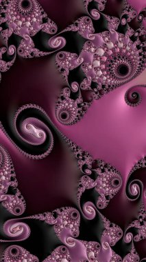 Sanatsal ve yaratıcı dijital olarak tasarlanmış soyut 3D fraktal arkaplan