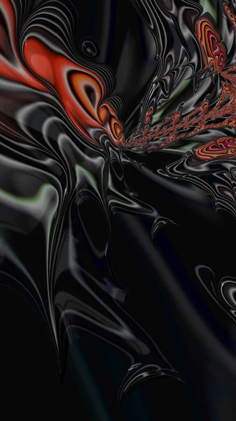 Sanatsal ve yaratıcı dijital olarak tasarlanmış soyut 3D fraktal arkaplan