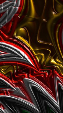 Sanatsal ve yaratıcı dijital olarak tasarlanmış soyut 3D fraktal arkaplan