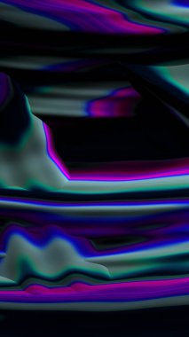 Sanatsal ve yaratıcı dijital olarak tasarlanmış soyut 3D fraktal arkaplan