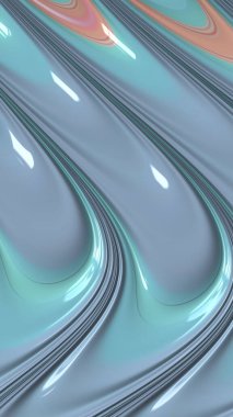 Sanatsal ve yaratıcı dijital olarak tasarlanmış soyut 3D fraktal arkaplan