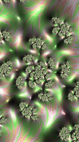 Artistieke Fantasierijke Digitaal Ontworpen Abstracte Fractal Achtergrond — Stockfoto