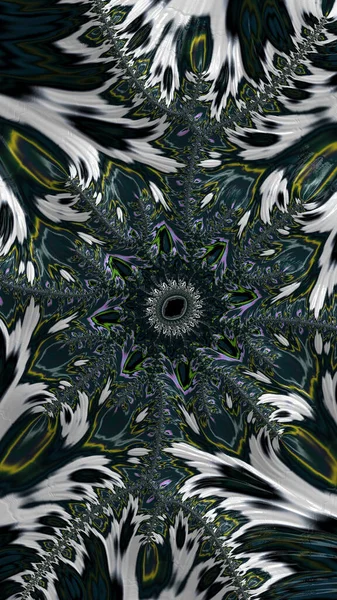 Artistieke Fantasierijke Digitaal Ontworpen Abstracte Fractal Achtergrond — Stockfoto