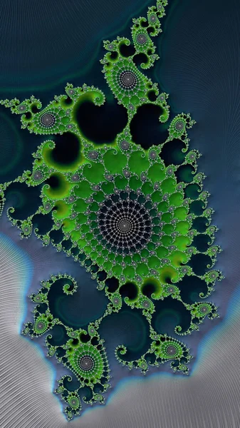 Fondo Fractal Abstracto Artístico Imaginativo Diseñado Digitalmente — Foto de Stock