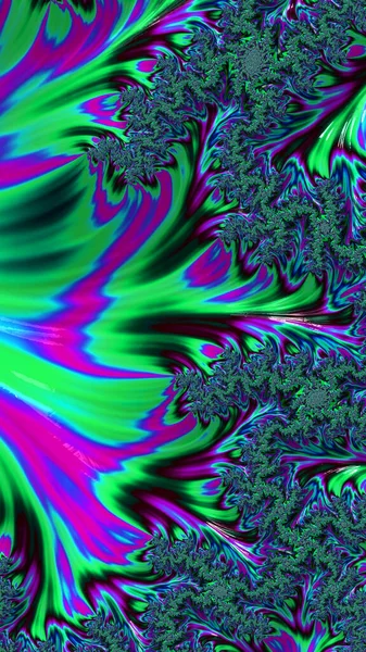 Artistieke Fantasierijke Digitaal Ontworpen Abstracte Fractal Achtergrond — Stockfoto