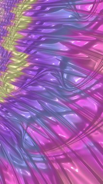 Sanatsal ve yaratıcı dijital olarak tasarlanmış soyut 3D fraktal arkaplan