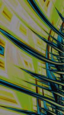 Sanatsal ve yaratıcı dijital olarak tasarlanmış soyut 3D fraktal arkaplan