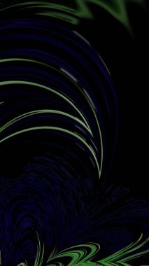 Sanatsal ve yaratıcı dijital olarak tasarlanmış soyut 3D fraktal arkaplan