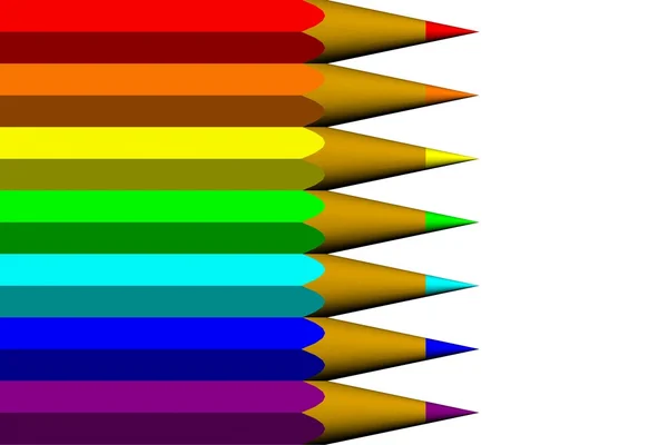 Multicolored Pencils — Stock Photo, Image