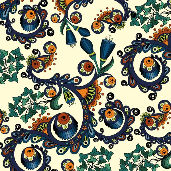 Векторный цветочный декоративный фон. Конструкция шаблона карточки (не бесшовная версия) ) — стоковый вектор