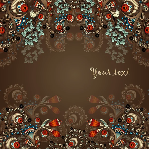 Vetor floral fundo decorativo . — Vetor de Stock