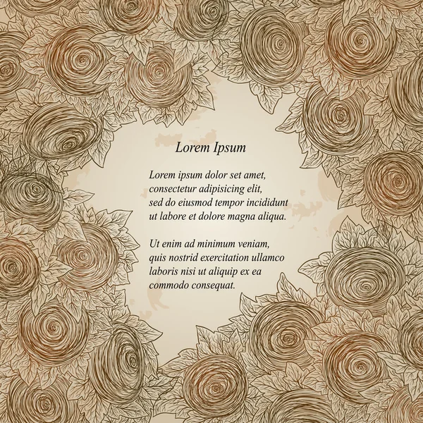 Fondo decorativo floral vectorial . — Archivo Imágenes Vectoriales