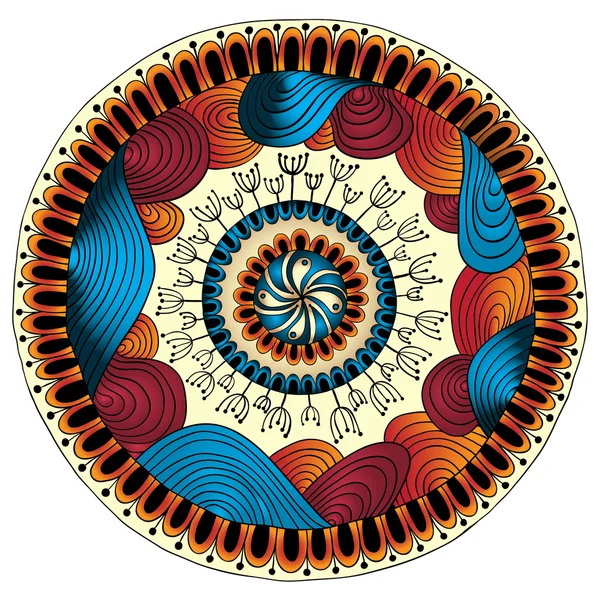 Mandala. Padrão de ornamento redondo . —  Vetores de Stock