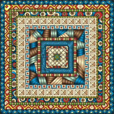 geometrik elementlerle kusursuz desen.