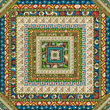 geometrik elementlerle kusursuz desen.