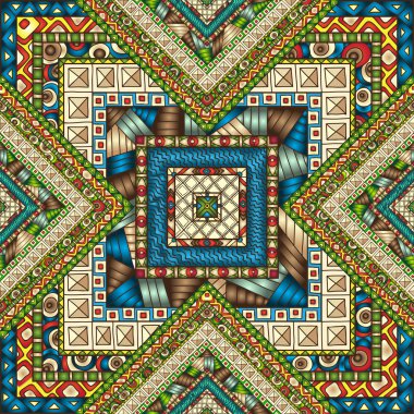 geometrik elementlerle kusursuz desen.