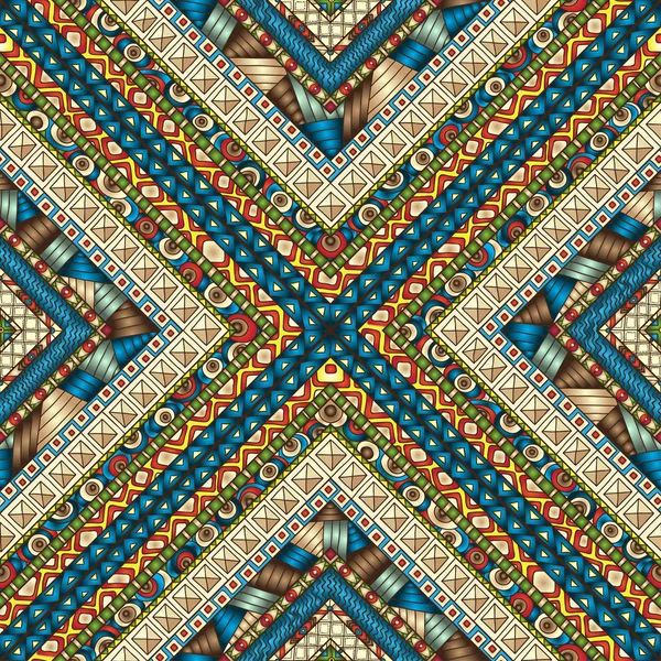 Motif sans couture avec des éléments géométriques. — Image vectorielle