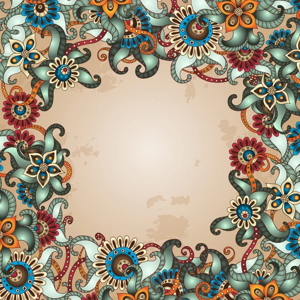 Vetor floral fundo decorativo . — Vetor de Stock