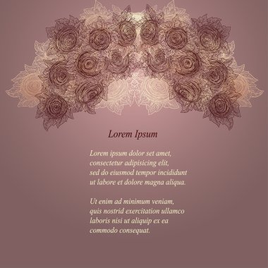 vektör çiçek dekoratif arka plan.