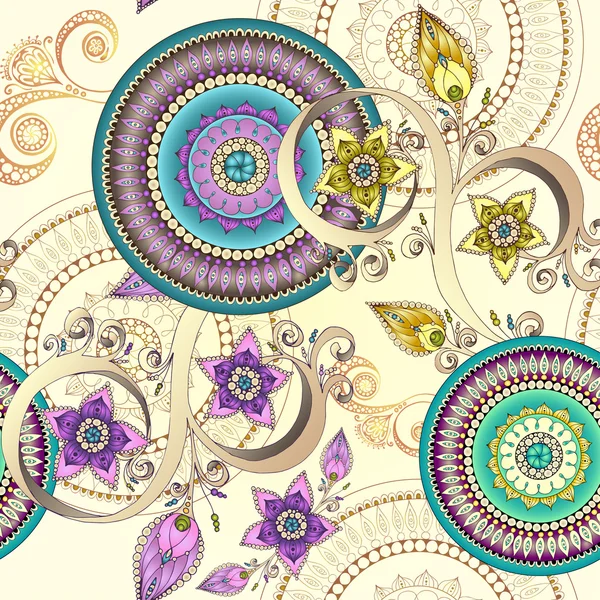 Vector floral Dikişsiz desen arka plan.