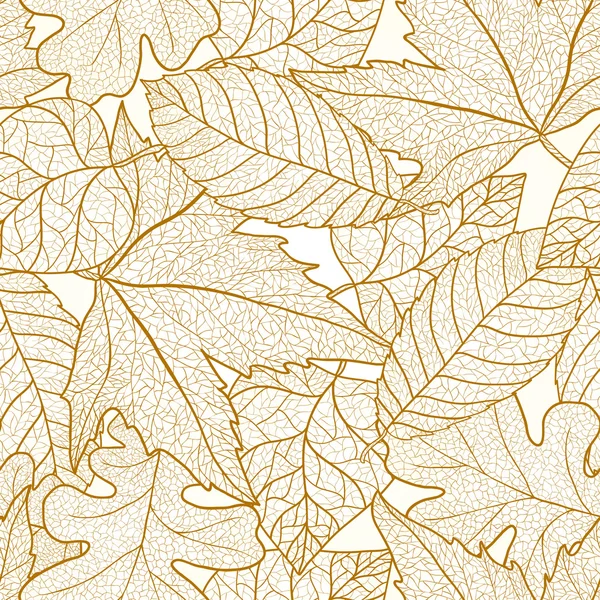 Осіннє листя безшовний візерунок . — стоковий вектор