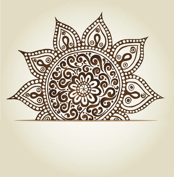 Mandala. kulaté ornament vzor. — Stockový vektor