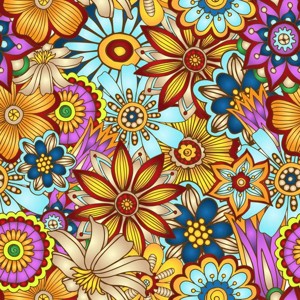 Abstract vector floral naadloze achtergrond. — Stockvector