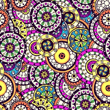 Dikişsiz çiçek arka plan desen vektör.