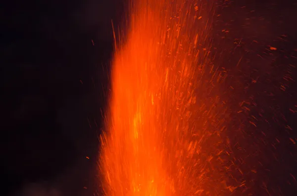 Vulkanutbrott Blossar Upp Cumbre Vieja Naturpark Det Palma Kanarieöarna Spanien — Stockfoto