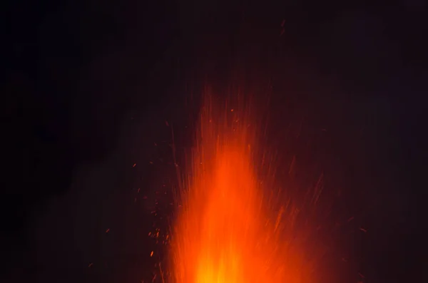 Vulkanutbrott Blossar Upp Cumbre Vieja Naturpark Det Palma Kanarieöarna Spanien — Stockfoto