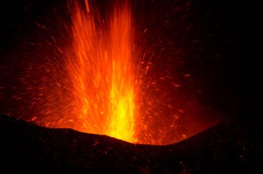 Cumbre Vieja 'nın volkanik patlaması.
