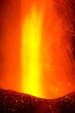 Cumbre Vieja 'nın volkanik patlaması.