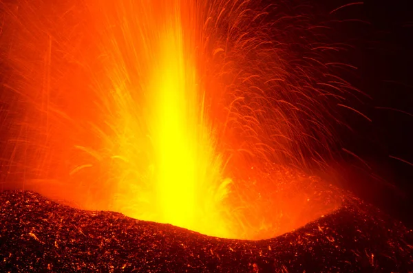 Sopečná erupce Cumbre Vieja. — Stock fotografie