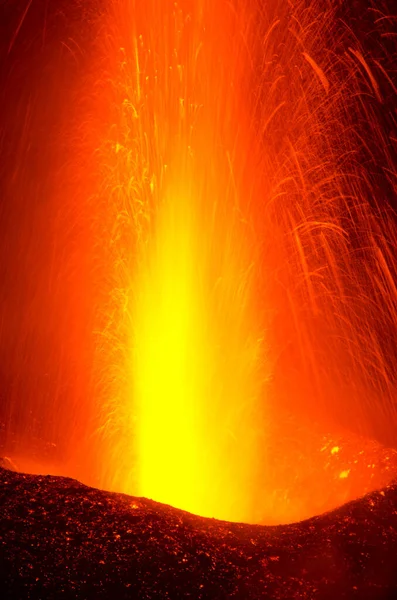 Sopečná erupce Cumbre Vieja. — Stock fotografie