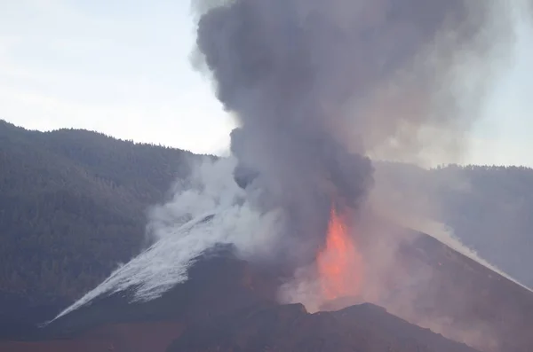 Erupción volcánica de Cumbre Vieja. —  Fotos de Stock