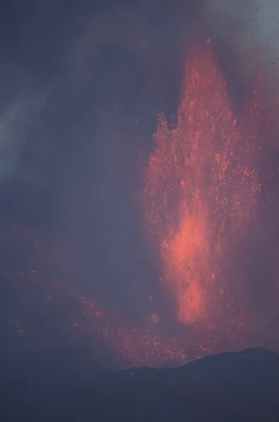 Erupción volcánica de Cumbre Vieja. — Foto de Stock