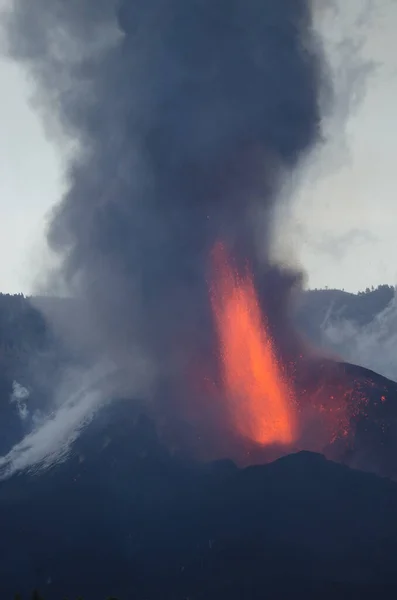 Erupción volcánica de Cumbre Vieja. —  Fotos de Stock