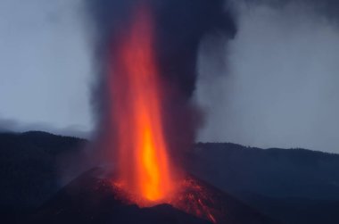 Cumbre Vieja 'nın volkanik patlaması.
