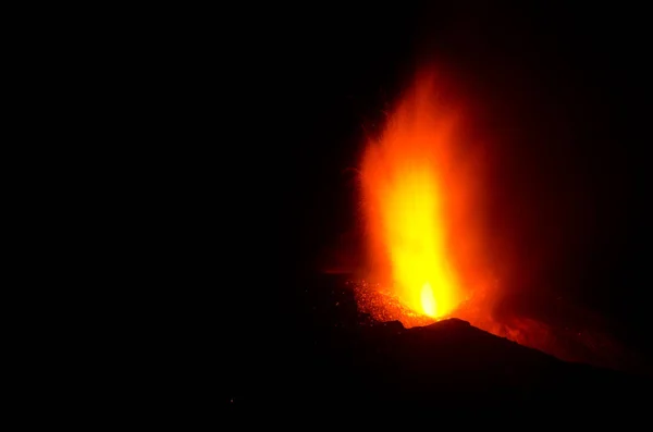 Eruzione vulcanica di Cumbre Vieja. — Foto Stock