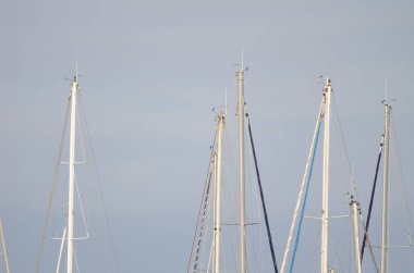 Gemi direkleri San Sebatian de La Gomera 'da.