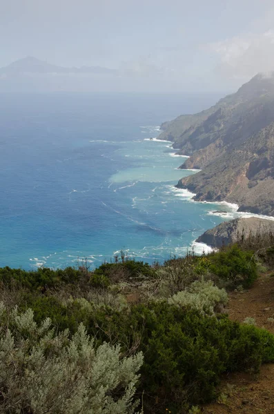 Northwest coast of La Gomera and island of Tenerife. — Zdjęcie stockowe