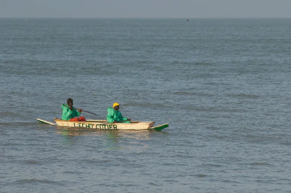 Popenguine February 2009 Fishermen Boat Coast Popenguine Thies Senegal —  Fotos de Stock