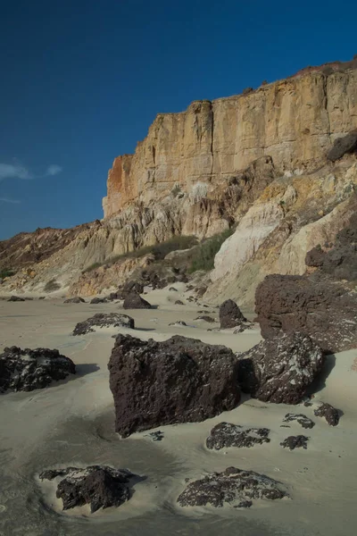 Beach Sea Cliff Natural Reserve Popenguine Thies Senegal — Foto de Stock