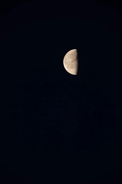 Last Quarter Moon Las Palmas Gran Canaria Gran Canaria Canary — Fotografia de Stock