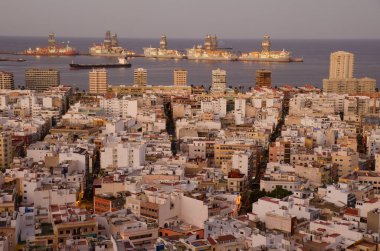 Las Palmas de Gran Canaria şehri. Büyük Kanarya. Kanarya Adaları. İspanya.