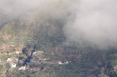 Village of Cuevas Caidas. Tejeda. The Nublo Rural Park. Tejeda. Gran Canaria. Canary Islands. Spain.