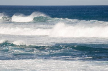 Waves in the north coast of Gran Canaria. Quintanilla. Arucas. Gran Canaria. Canary Islands. Spain.