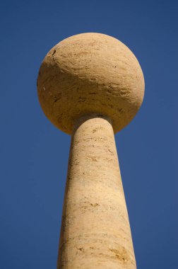 Decorative pinnacle in the roof of a building. Maspalomas. San Bartolome de Tirajana. Gran Canaria. Canary Islands. Spain.