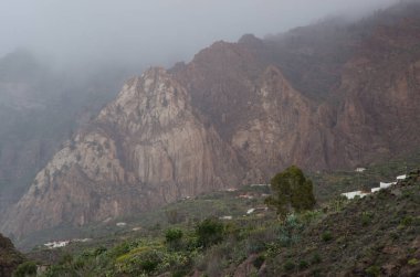 View of Risco Blanco. San Bartolome de Tirajana. Gran Canaria. Canary Islands. Spain.