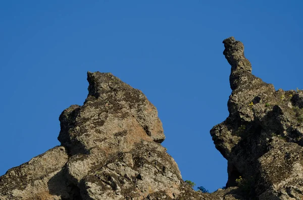 Rotsachtige Klif Het Nublo Rural Park Tejeda Gran Canaria Canarische — Stockfoto